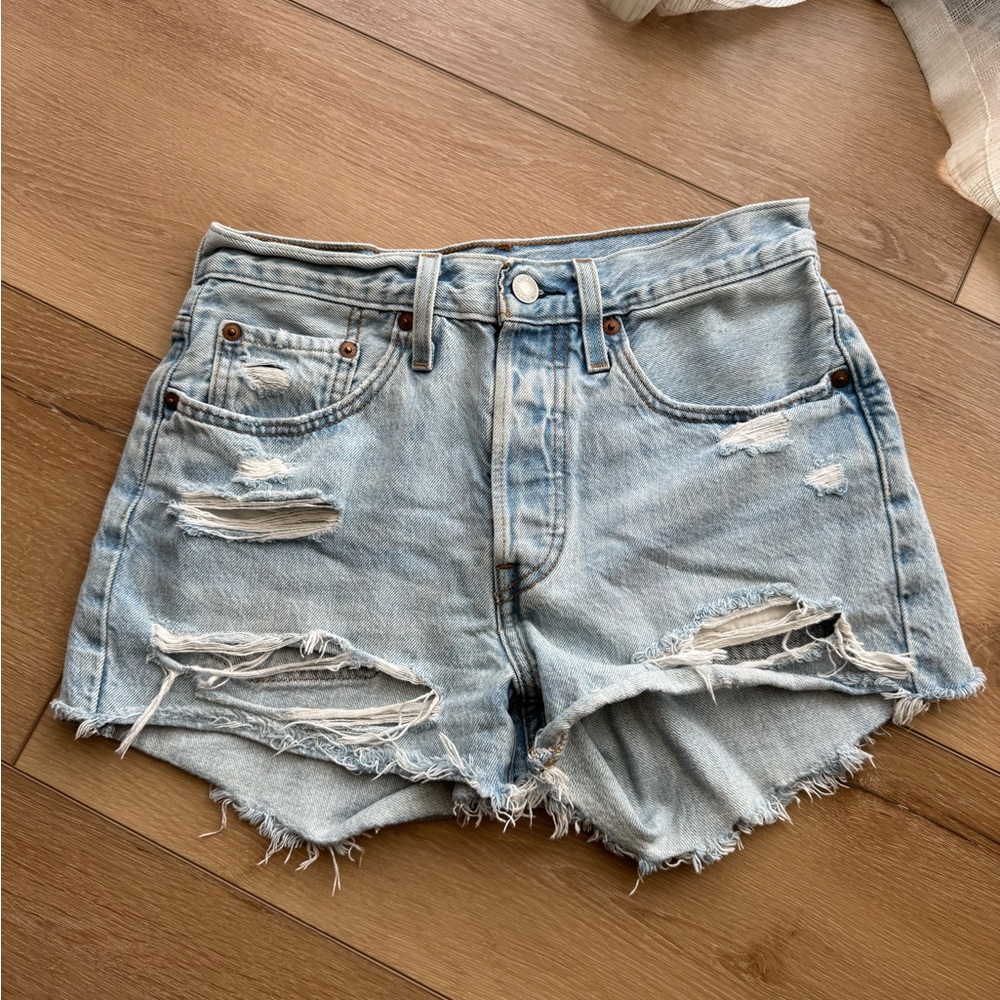 Levi’s Light Blue Denim Shorts